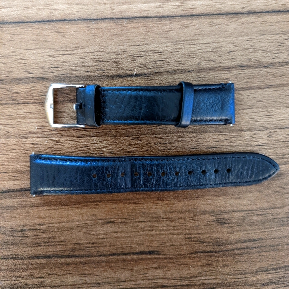 Fossil 18MM Black Eco Leather Strap (for smartwatch)